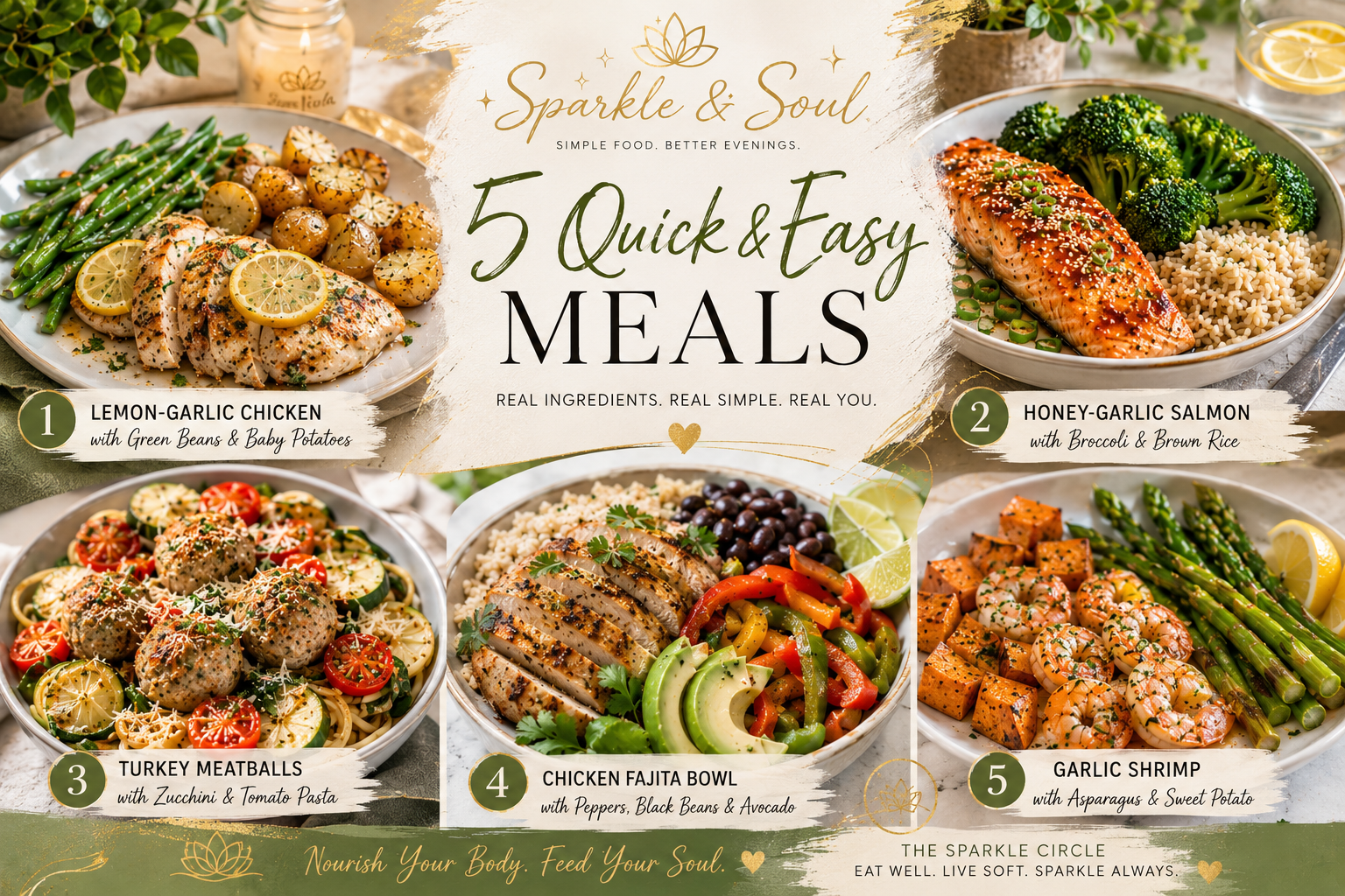 Simple Dinners, Better Evenings: 5 Quick “better than fast food” meals
